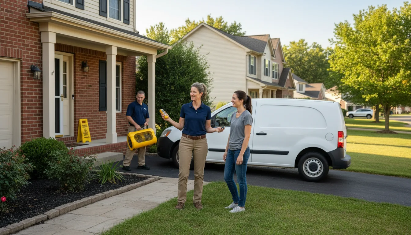 Residential water damage restoration in Arlington, GA